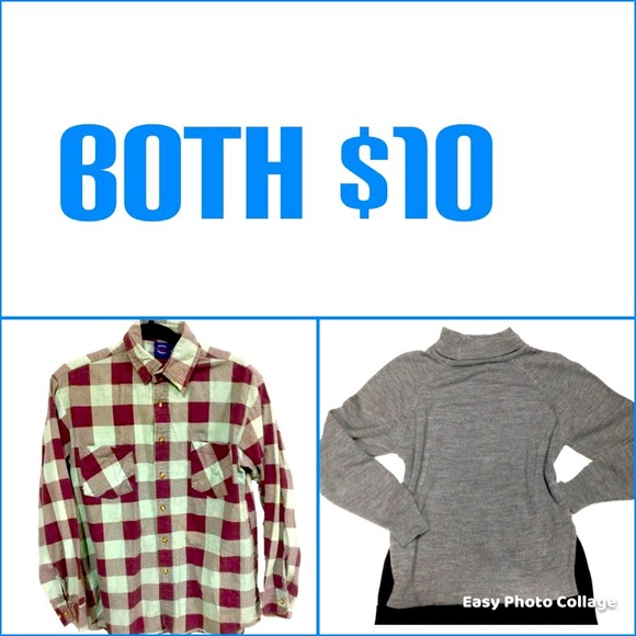 Both Winter tops for only $10!  Closet clean out! - Picture 1 of 14